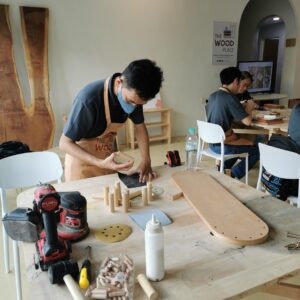 The Wood Place - Build Together Workshop - Carl Monitor Stand