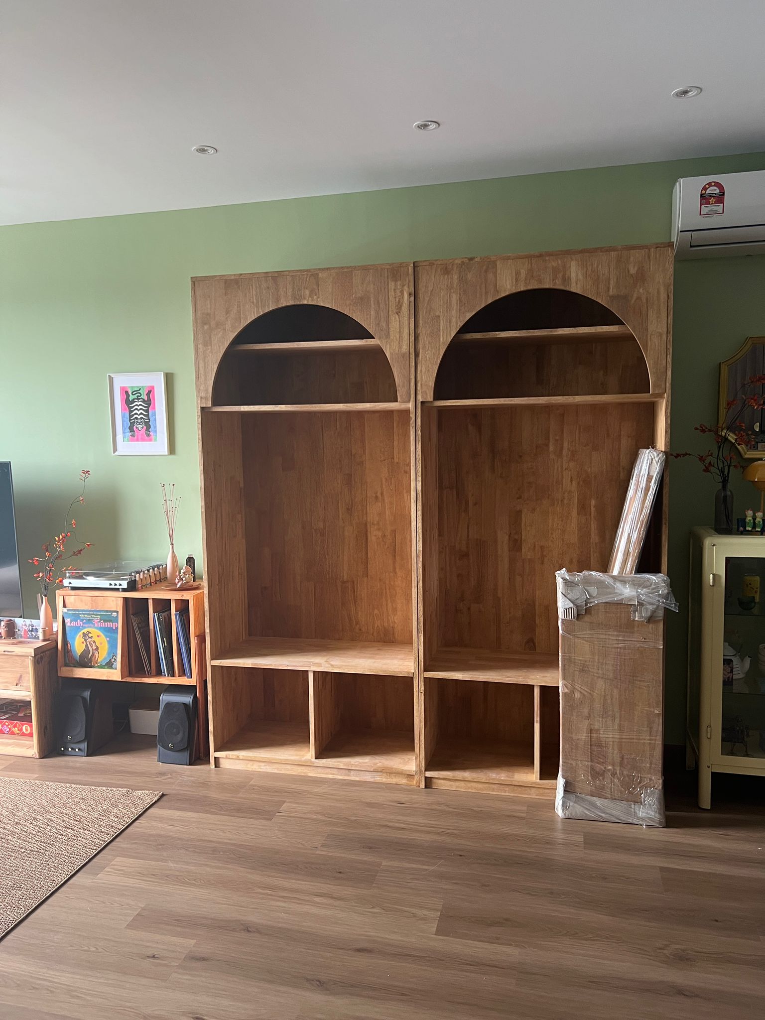 Vinyl Table Arch Cabinets by The Wood Place