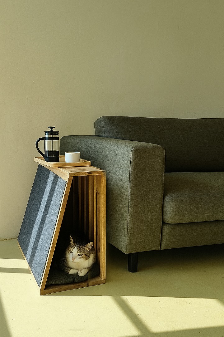 Pet Side Table β DIY woodworking class, The Wood Place