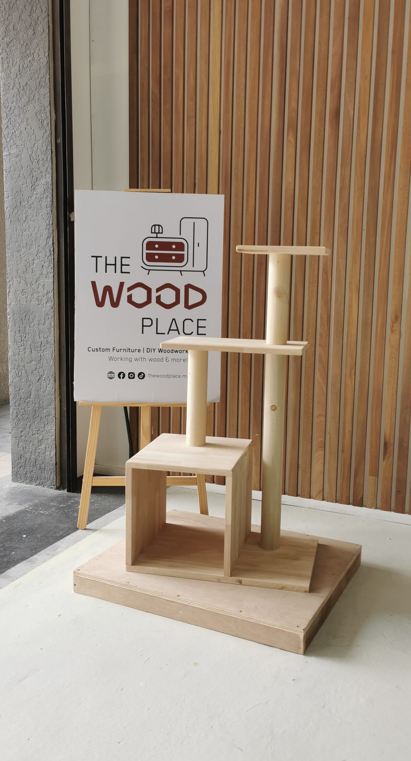 Diya's Cat Tree β DIY woodworking class, The Wood Place