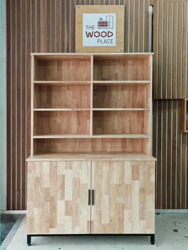 Study Table with Shelves Solid Wood The Wood Place Custom Furniture